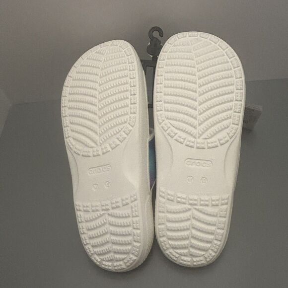 Crocs Classic Solarized Men’s Slide Sandals 207771-94S White Multi Size 13 - Picture 4 of 5